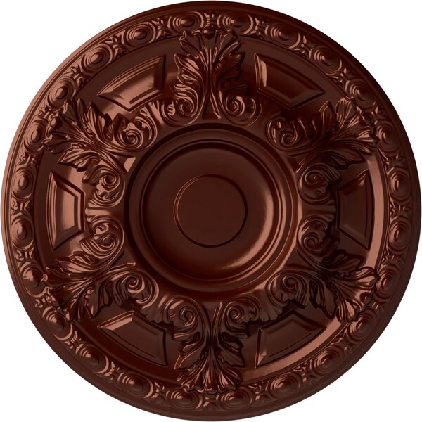 Ekena Millwork Granada Ceiling Medallion (Fits Canopies up to 7 1/8"), 23 1/2"OD x 2 3/4"P, Antique Copper CM24GAACS - main